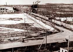 Новоуральск. 1949 год. Первая промплощадка особо важного объекта - завода N° 813.